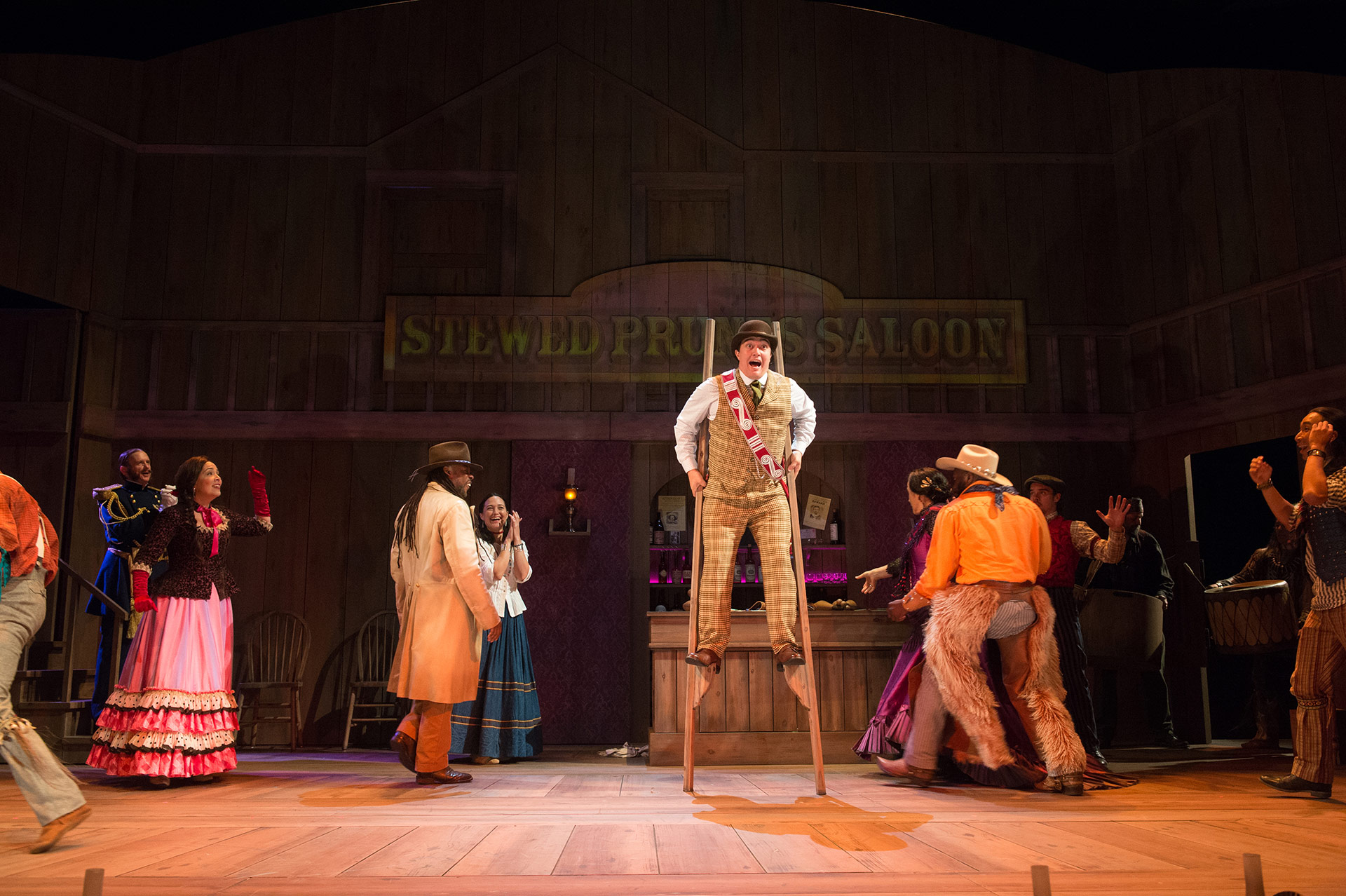 Production photo of Off the Rails