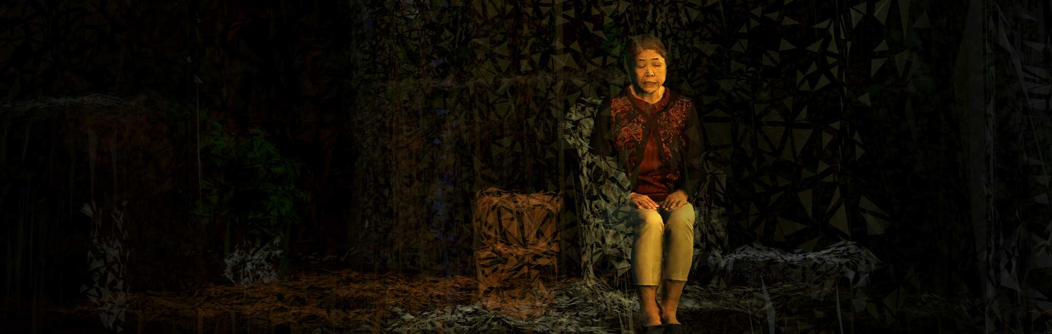 Digital image of person sitting.