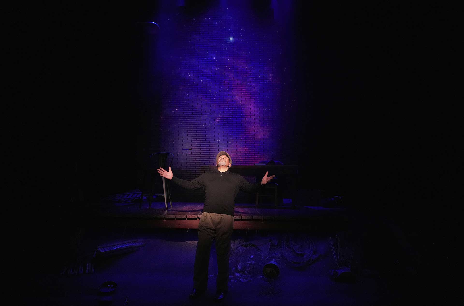 Steven Anthony Jones on stage.