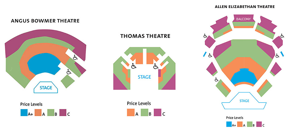 All three theatres seating chart.