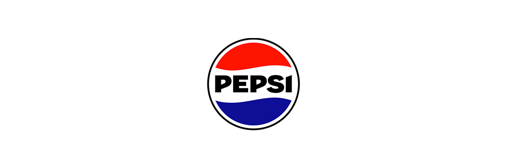 The Pepsi logo on a white background